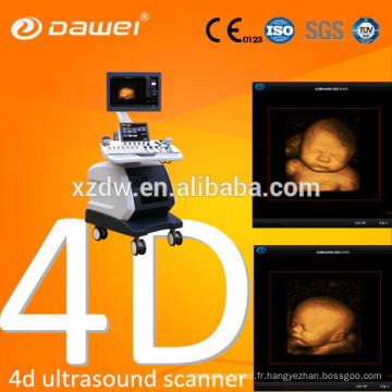 écho couleur doppler 4D fonction et scanner échographie de grossesse vasculaire et scanner à ultrasons dernière version USG avec CE ISO
